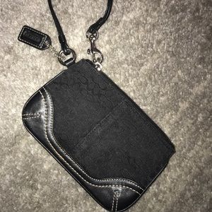 Black Coach Wristlet